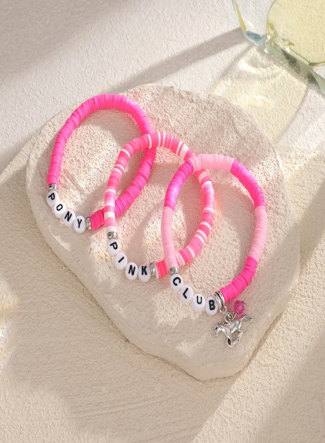 BOTVUG Pink Pony Club Bracelets and 56pcs Seickers Set Pink Pony Club Music Inspired Bracelets Merch Fans Gifts. - Image 2